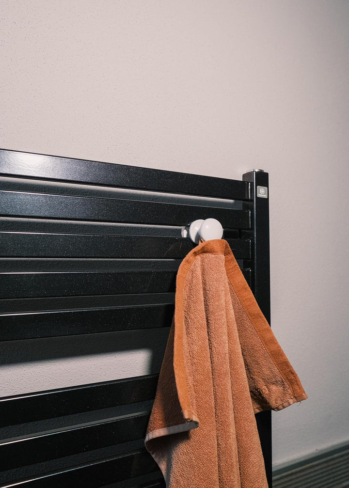 anapont Handtuchhalter Handtuchknopf Handtuchhaken Bademantelhalter für Heizkörper Badheizkörper 2er