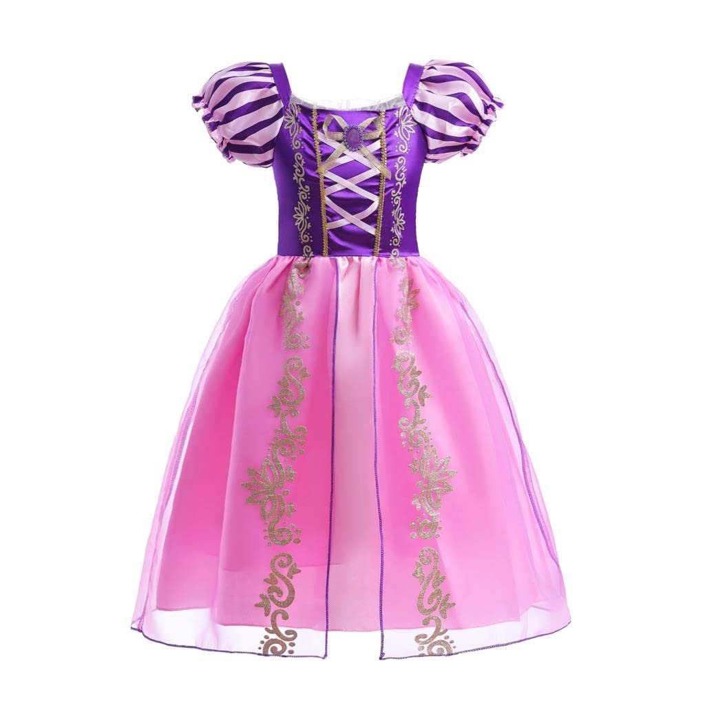 Lito Angels Prinzessin Rapunzel Kostüm Kleid für Mädchen Kinder, Halloween Karneval Party Verkleidun