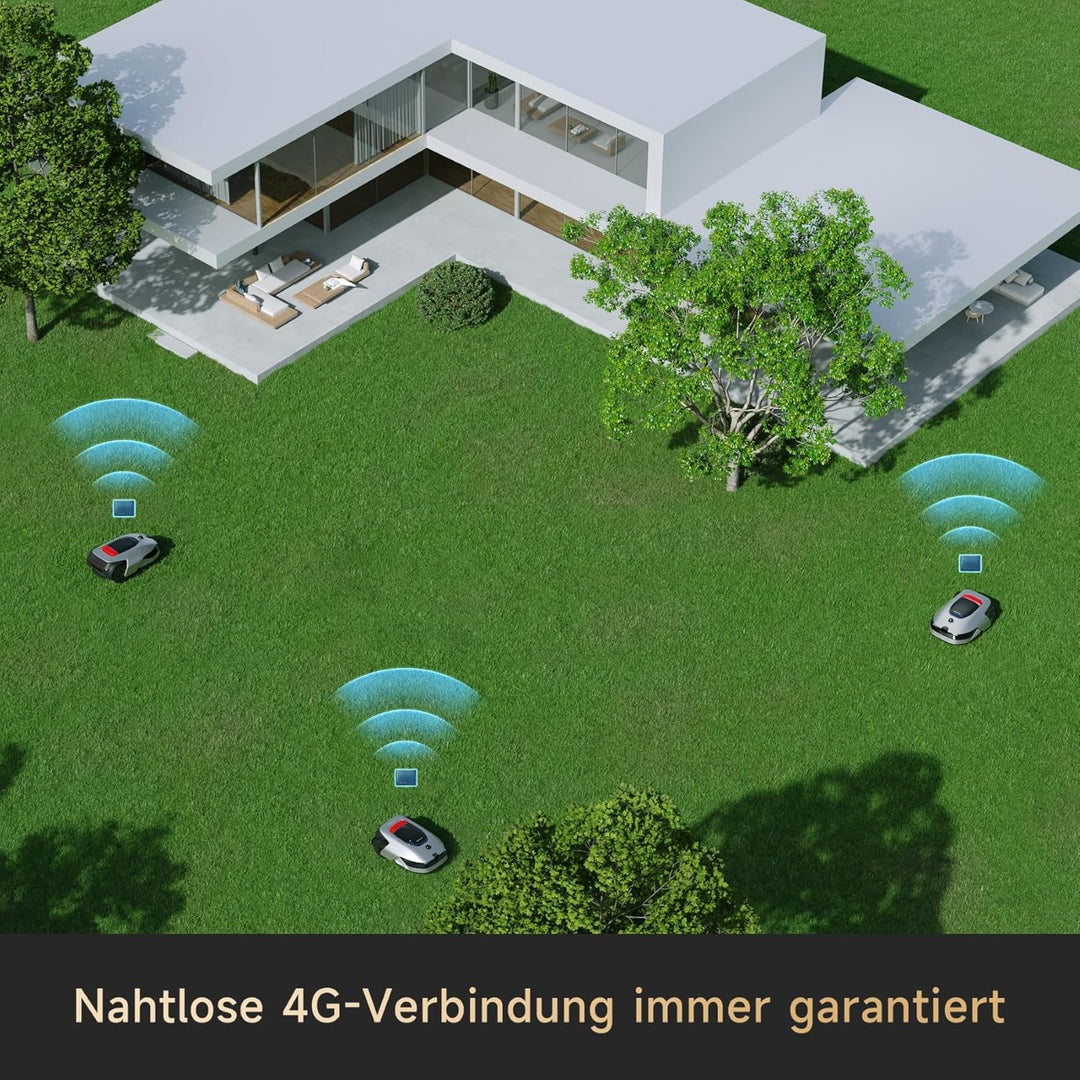 DREAME Mähroboter A2 ohne Begrenzungskabel, 360° 3D LiDAR + AI Vision, Auto-Begrenzungseinrichtung,3