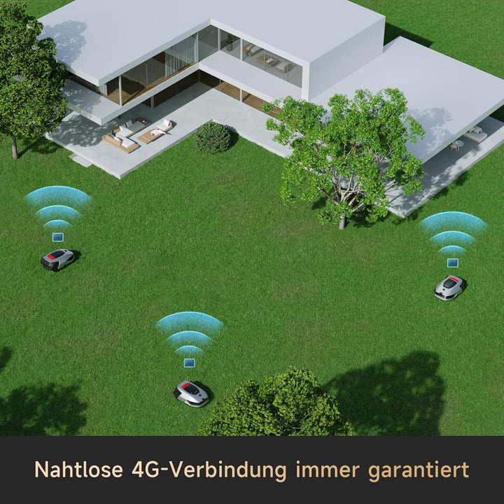 DREAME Mähroboter A2 ohne Begrenzungskabel, 360° 3D LiDAR + AI Vision, Auto-Begrenzungseinrichtung,3