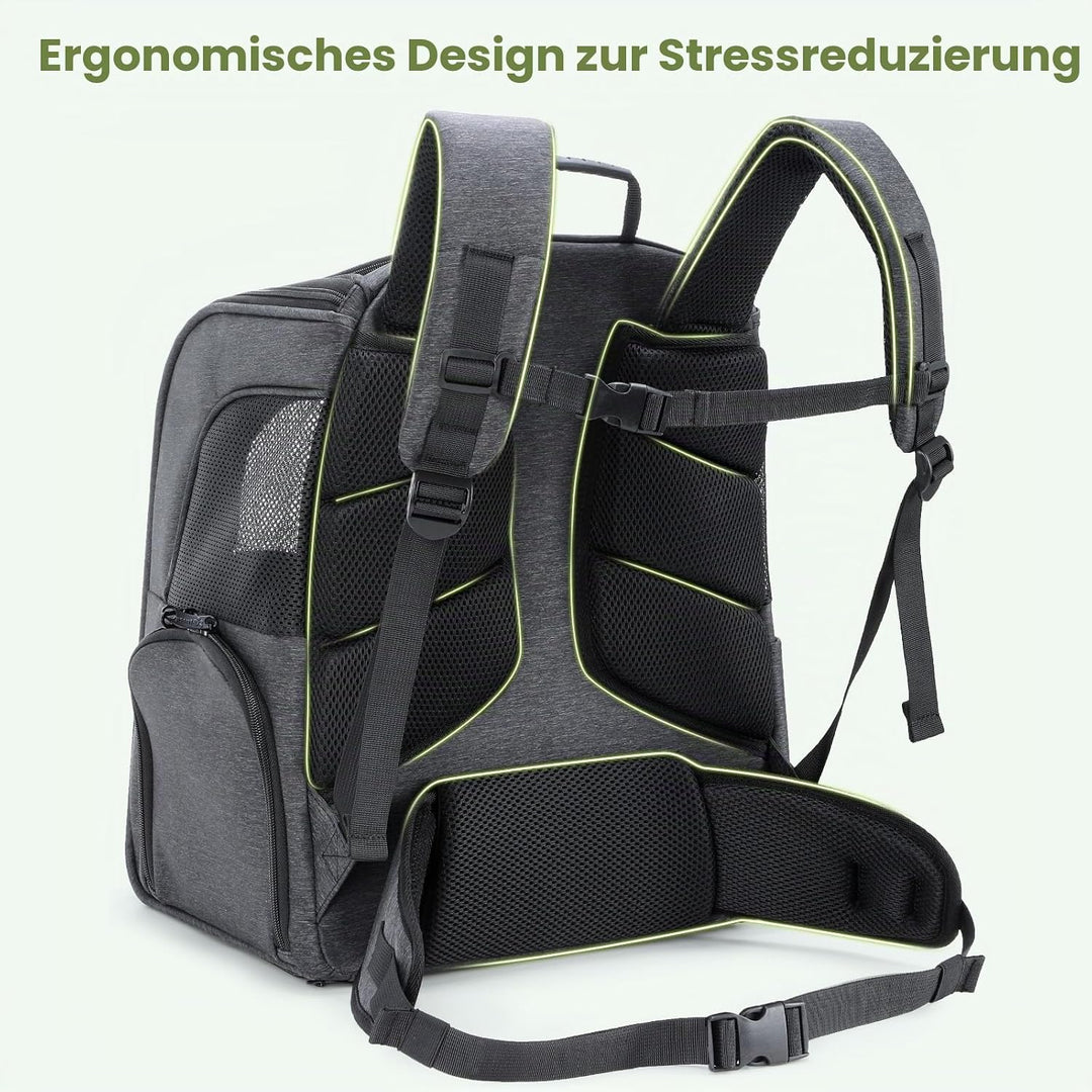 Pecute Katzenrucksack Hunderucksack Haustier Rucksack, Belastung Verringern Hundetasche, Katzentasch