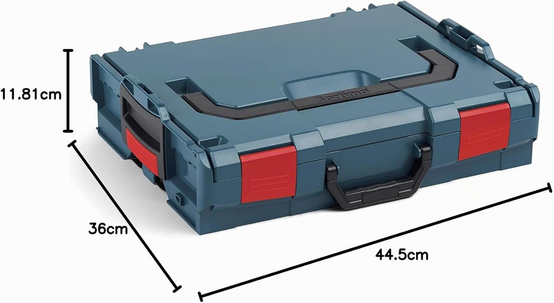 Bosch Sortimo L-Boxx 102 Werkzeugkoffer-Set • professional blau ohne Logo • bestückt mit Ordnungssys