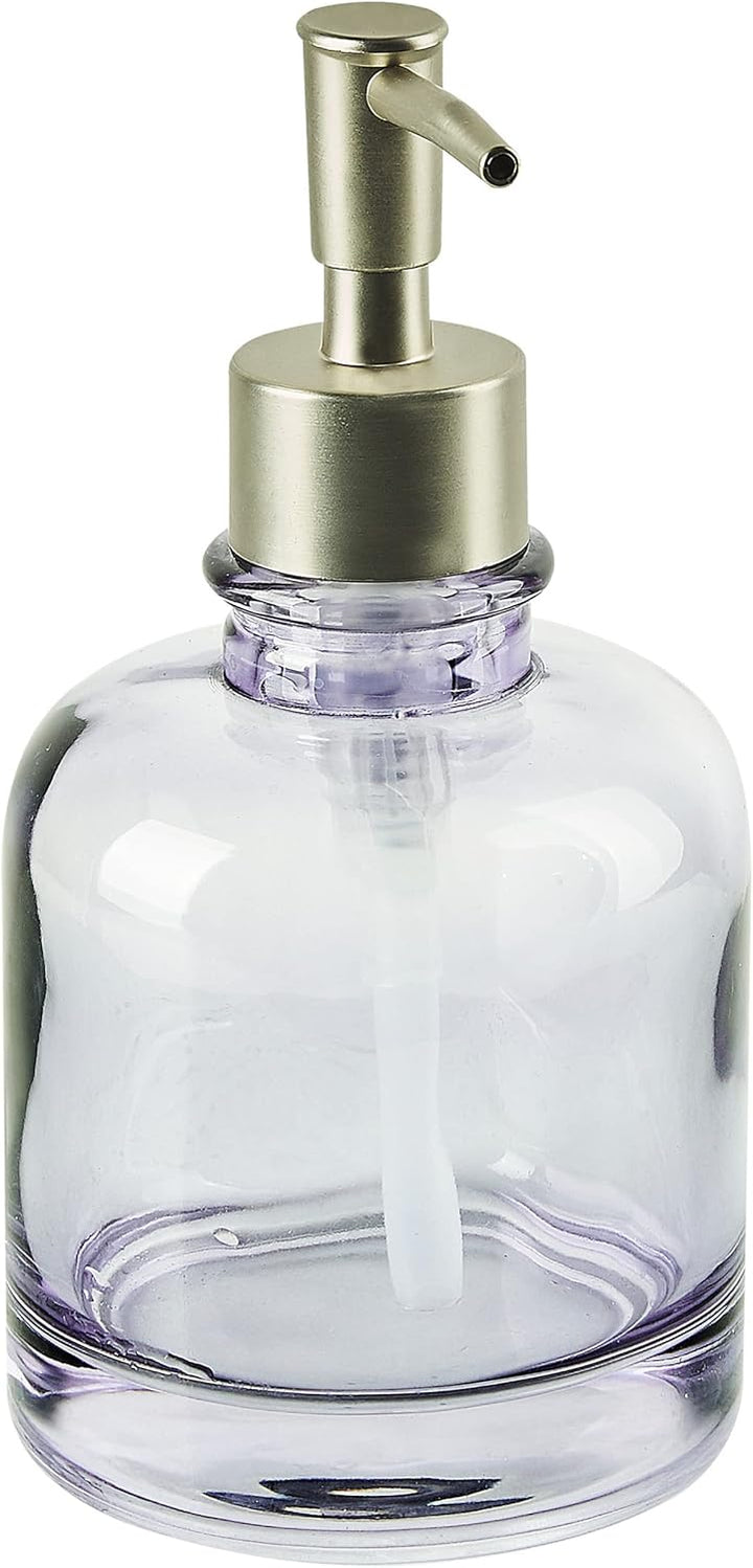 Badezimmer Set 4-teilig aus Glas violett eleganter Stil Telma