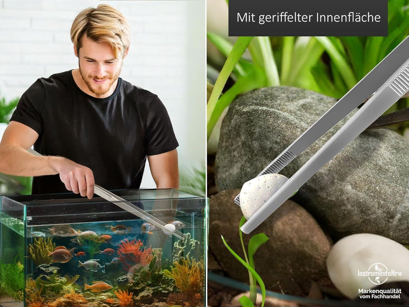 Aquarium Pinzette Gerade Futterpinzette Pflanzenpinzette 9 cm bis 60 cm (60,0 cm), 60,0 cm
