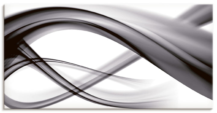 ARTland Leinwandbilder Wandbild Bild auf Leinwand 60x30 cm Abstrakte Bilder Gegenstandslos S7KQ Schw