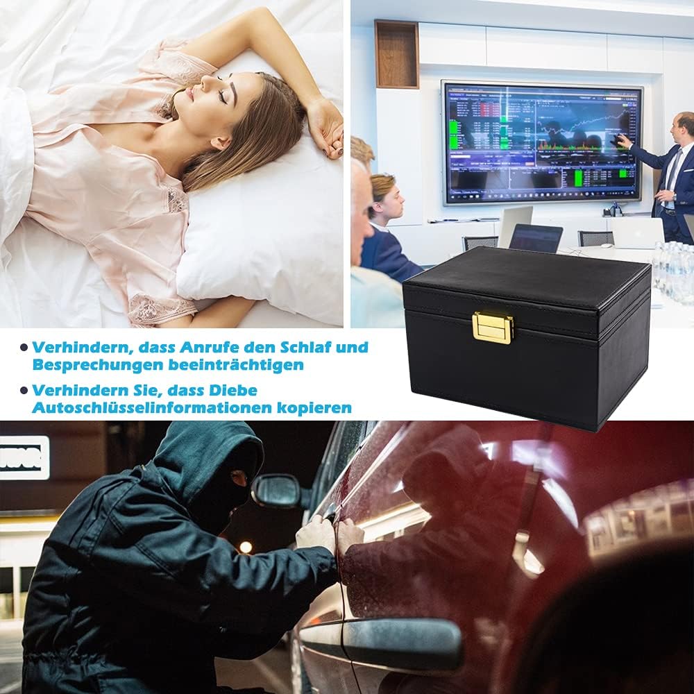 Diyife Faraday Box Kommt mit Signalblockiertasche, Keyless Go Schutz Autoschlüssel Box, Anti-Diebsta
