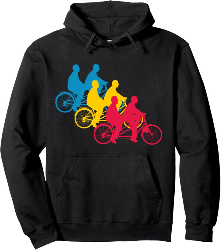 Tandem Fahrrad Vintage Retro Cool BMX MTB Mountainbike Bike Pullover Hoodie