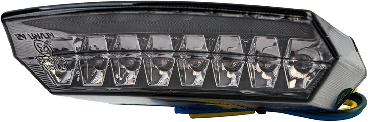 Tenzo-R Motorrad LED Rücklicht Bremslicht Universal Boston Style Custom Smoke E-geprüft