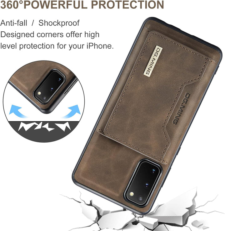 UDBKKDX 2 in 1 Handyhülle für Samsung Galaxy S23 Ultra, abnehmbare Brieftasche und magnetische Adsor