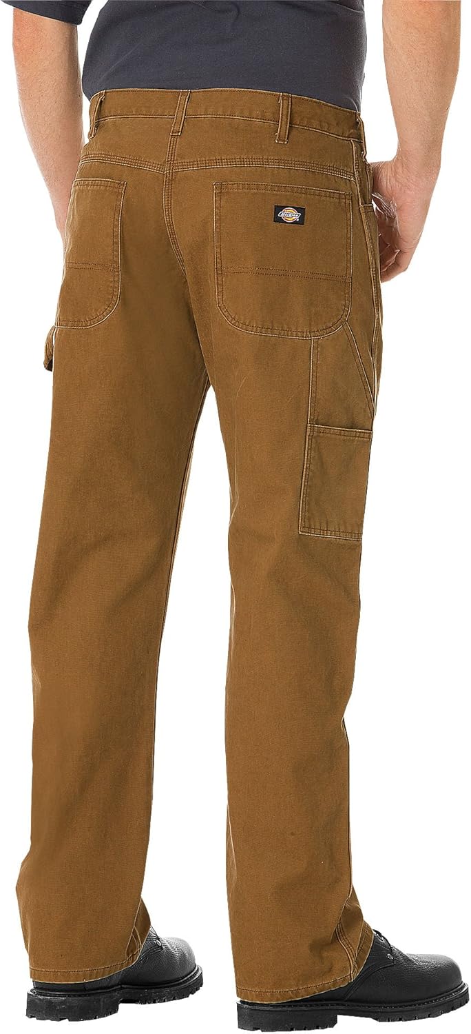 Dickies Herren Leichte Duck Carpenter Jeans mit Gerader Passform Arbeitshose 32W / 34L Holz, 32W / 3