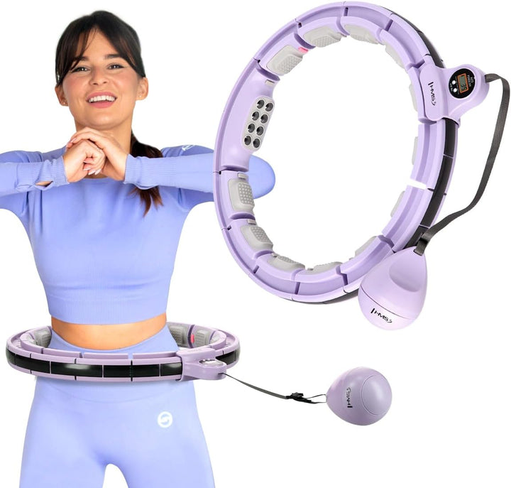 Hula Hop HMS HHM13 with Magnets Weight and Counter Purple