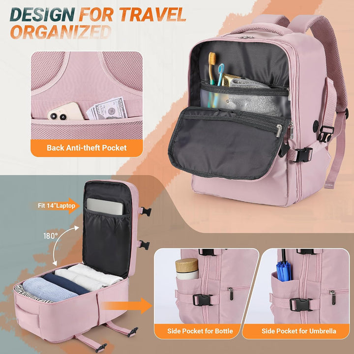 xlodea für Ryanair Handgepäck 40x20x25 Rucksack Handgepäck Klein Tasche Flugzeug Reiserucksack Carry
