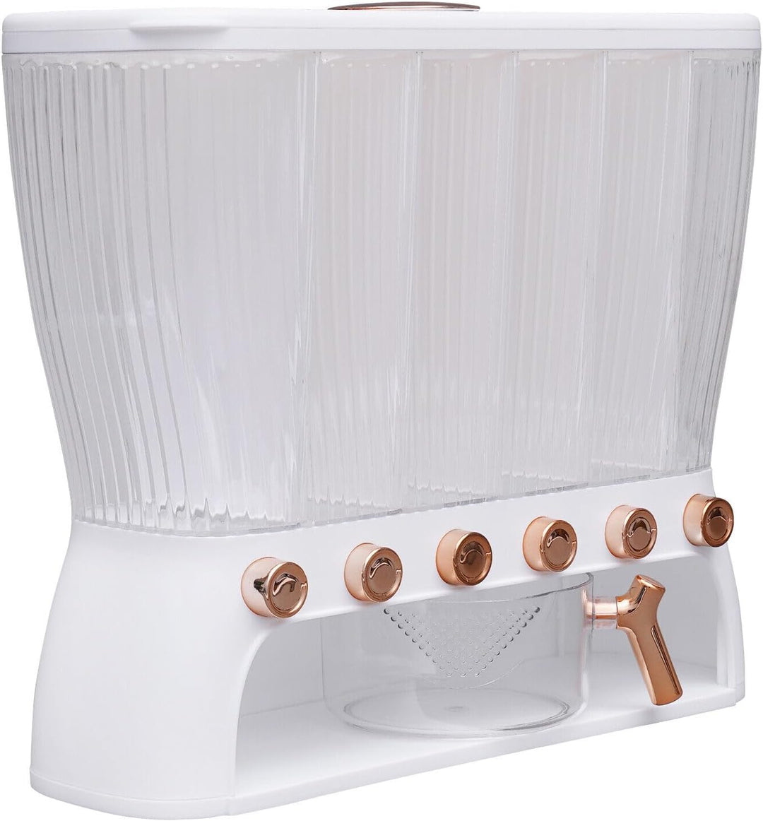 Müslispender 6 Gittern Cerealienspender Reisespender Müsli Cornflakes und Cerealien mit Reistrichter