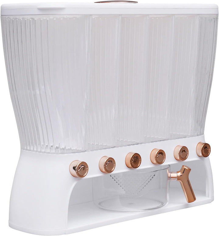 Müslispender 6 Gittern Cerealienspender Reisespender Müsli Cornflakes und Cerealien mit Reistrichter