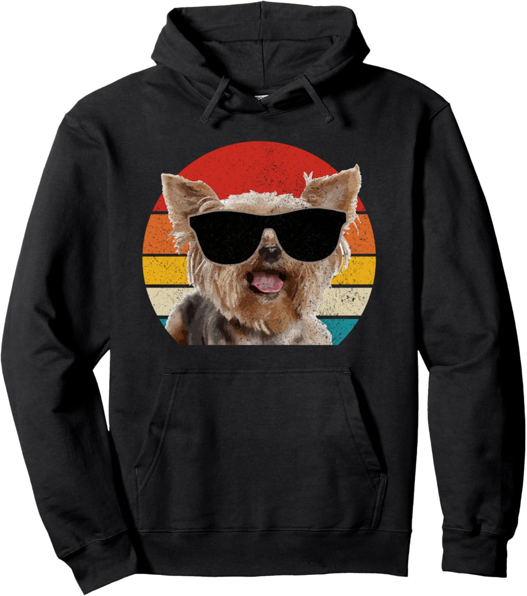 Yorkshire Terrier Vintage Hund Lustig Pullover Hoodie