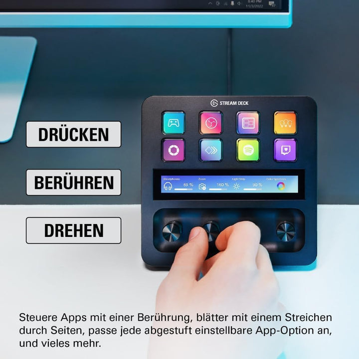 Elgato Audiomixing-Bundle - Audiomixer, Studio-Controller, Dynamisches XLR-Mikro für Podcasting, Str