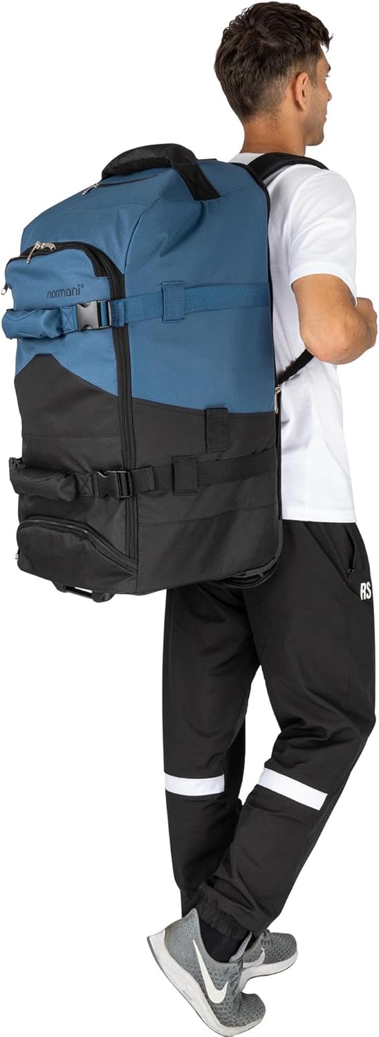 normani Reisetasche Trolley mit Rucksackfunktion 90 Liter - Backpacker mit Frontloader praktischer R