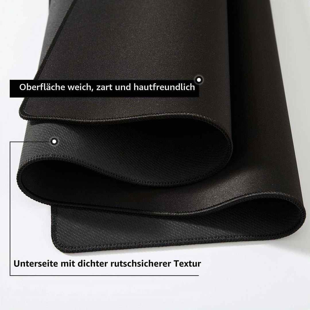DOBAOJIA Mauspad Schwarz, Schreibtischunterlage Schwarz, Mauspad XXL 800 x 400mm, Mausunterlage Gros