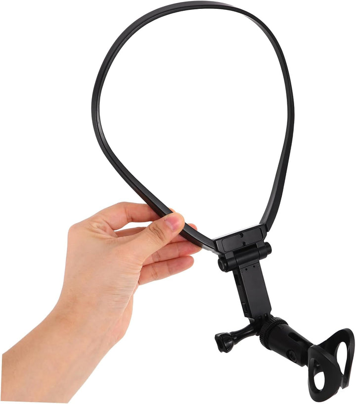 FRCOLOR Neck Hanging Microphone Holder Einstellbar Stabil für Musiker Bühnenauftritt Live Streaming