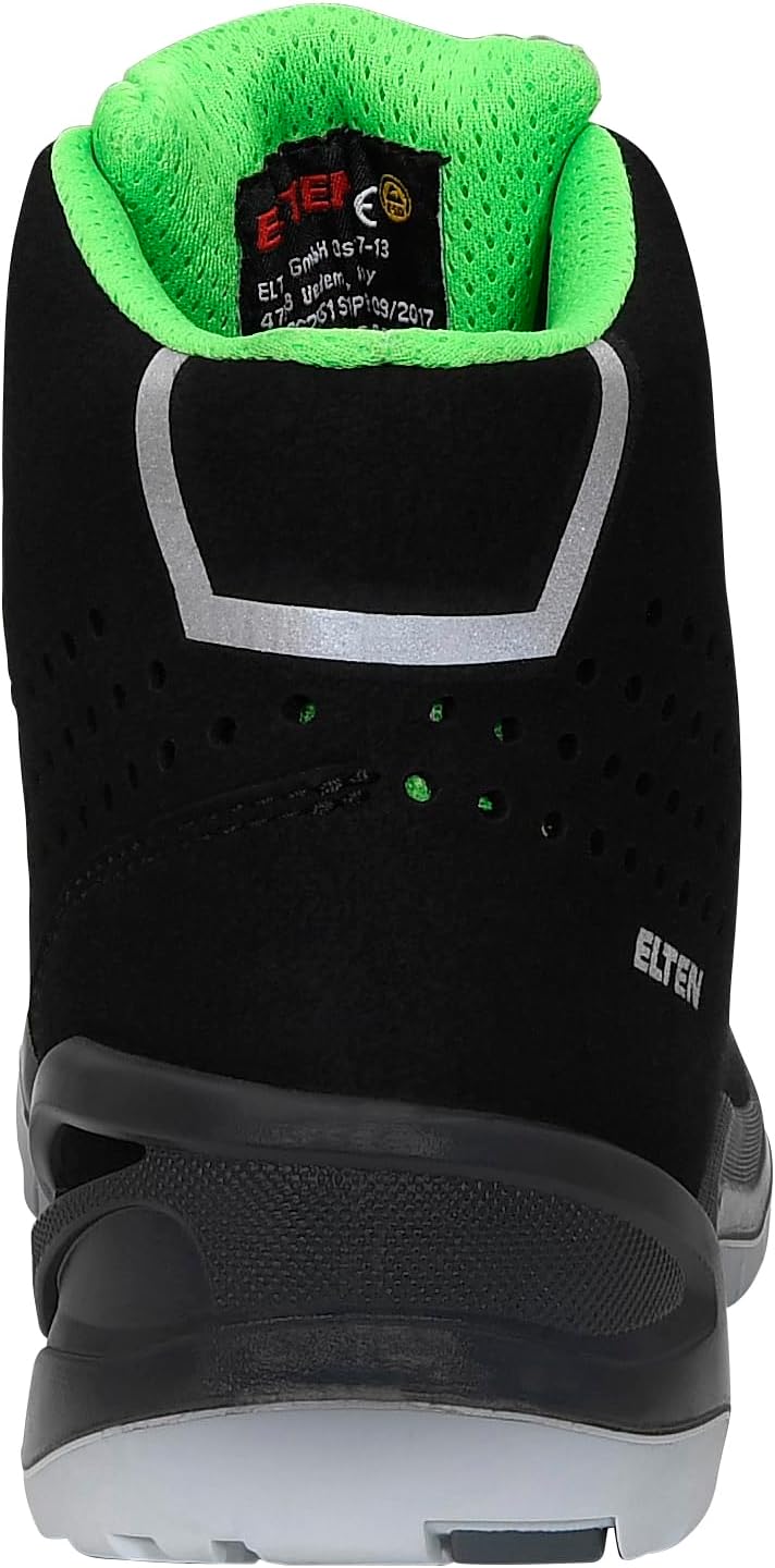 Elten Sicherheitsschnürstiefel "Impulse green Mid" ESD S1P, Grösse 45, 762551-45 45 EU, 45 EU
