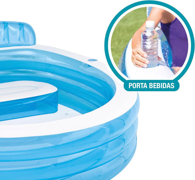 Intex 57190NP Swim Center Family Lounge Pool, 229 x 218 x 76 cm