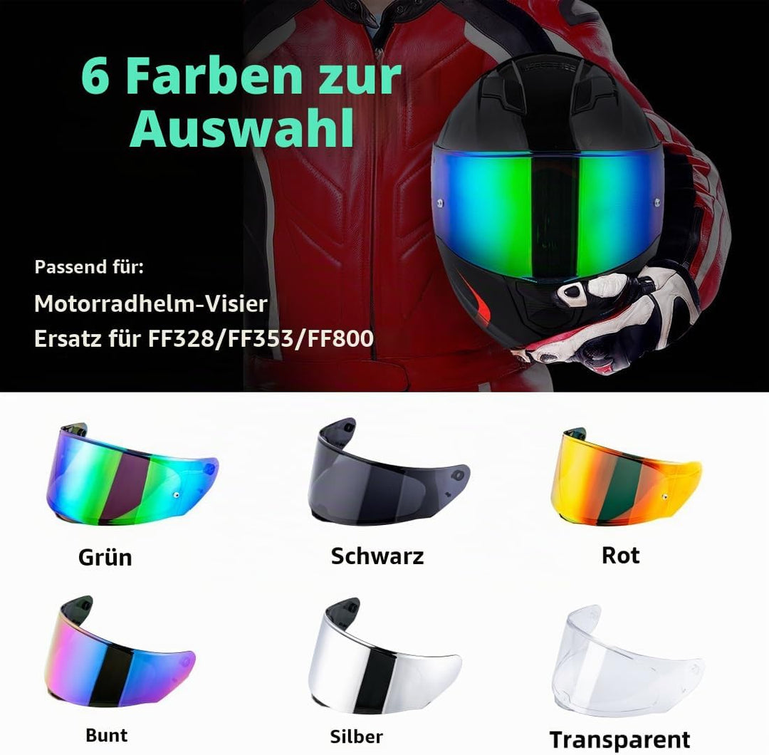 Helmvisier für Assault/Rapid/Stream,Motorradhelm Visier für LS2 FF800/FF353/FF328,Motorrad Windschut