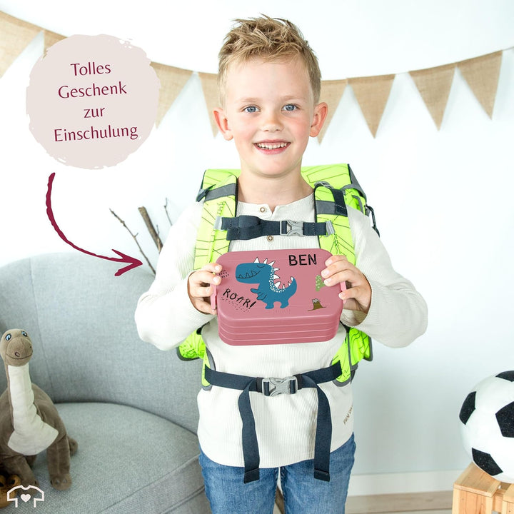 Bento Box Midi für Mepal Bentobox - Kinder Dino Brotbox Dinosaurier Lunchbox Dinosaurus Vesperdose D