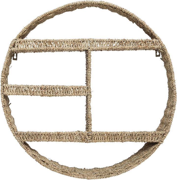 ESTANTERÍA DE PARED REDONDA DE FIBRAS NATURALE58 x 12,5 cm D58 cm Medium Beige, D58 cm Medium Beige