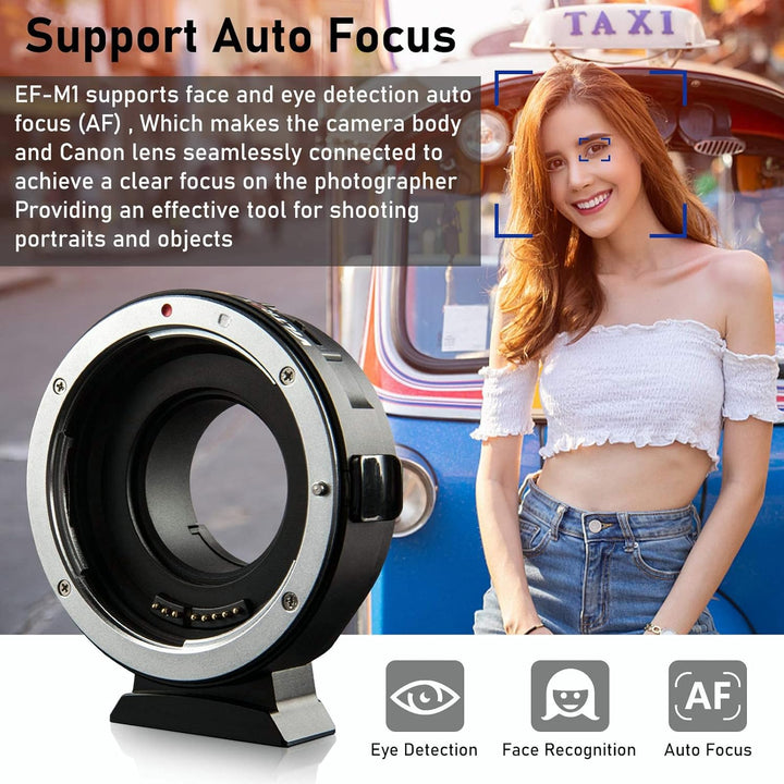 VILTROX EF-M1 Objektivhalterung Adapter Autofokus Objektiv Konverter für EF/EF-S Mount Objektiv zu P