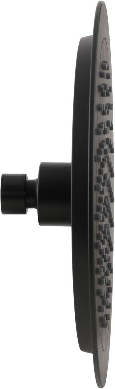 'aquaSu® Kopfbrause Bacila mit 1 Strahlart | schwarz | rund | 24 cm Durchmesser | mit Kugelgelenk |
