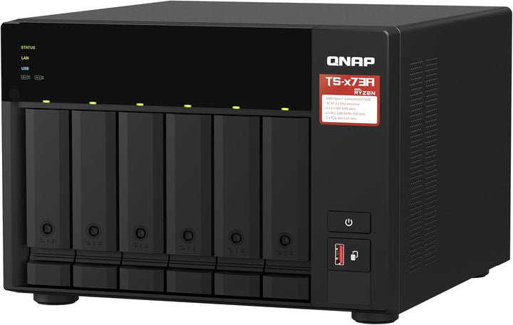 Qnap NAS + Switch Bundle QNAP TS-673A + QSW-1105-5T | Upgrade to 2,5GbE Networking, 6-Bay 3,5"/2,5"-