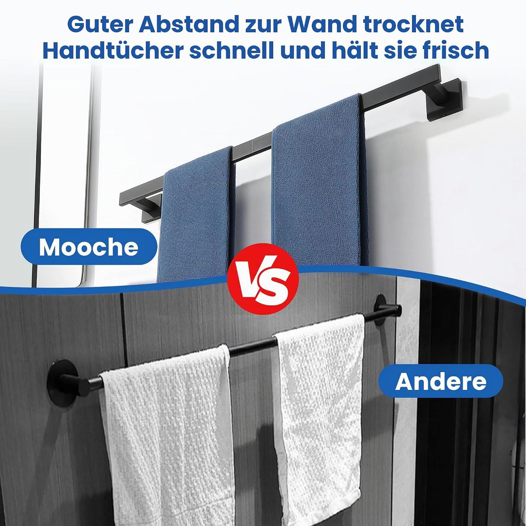 Mooche Handtuchhalter 304 Edelstahl Handtuchstange Wandmontage Handtuchhalter Badezimmer Set Bad Han