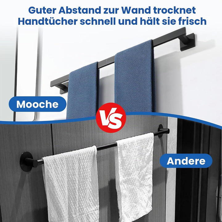 Mooche Handtuchhalter 304 Edelstahl Handtuchstange Wandmontage Handtuchhalter Badezimmer Set Bad Han
