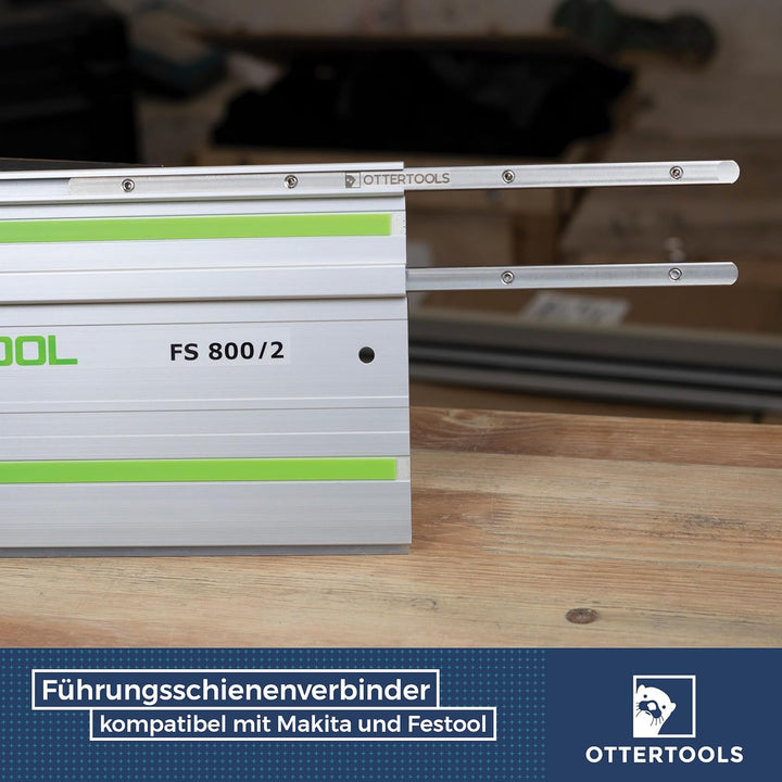 FSV Führungsschienenverbinder 4er Set – Edelstahl, selbstzentrierend durch konische Kanten – Kompati
