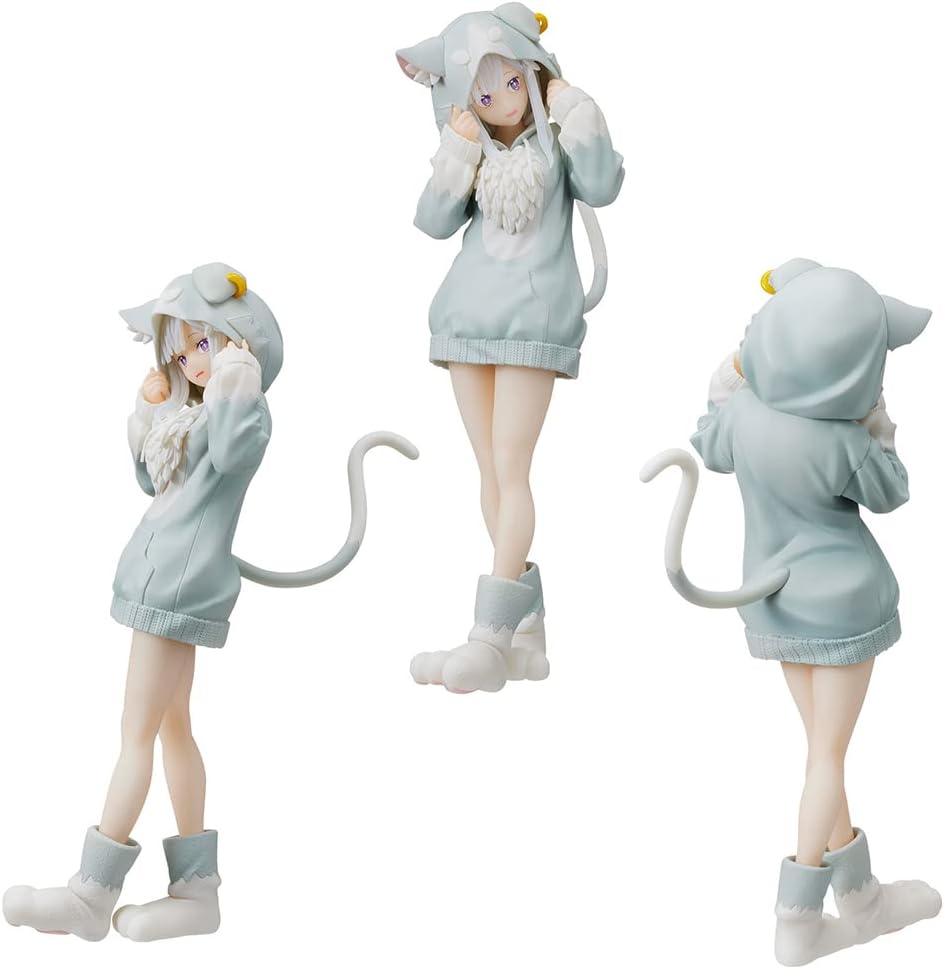 IOSCDH Emili-a Figuren Statue,Re Zero Figuren- Starting Life in Another World, Anime Figuren, 8.2inc