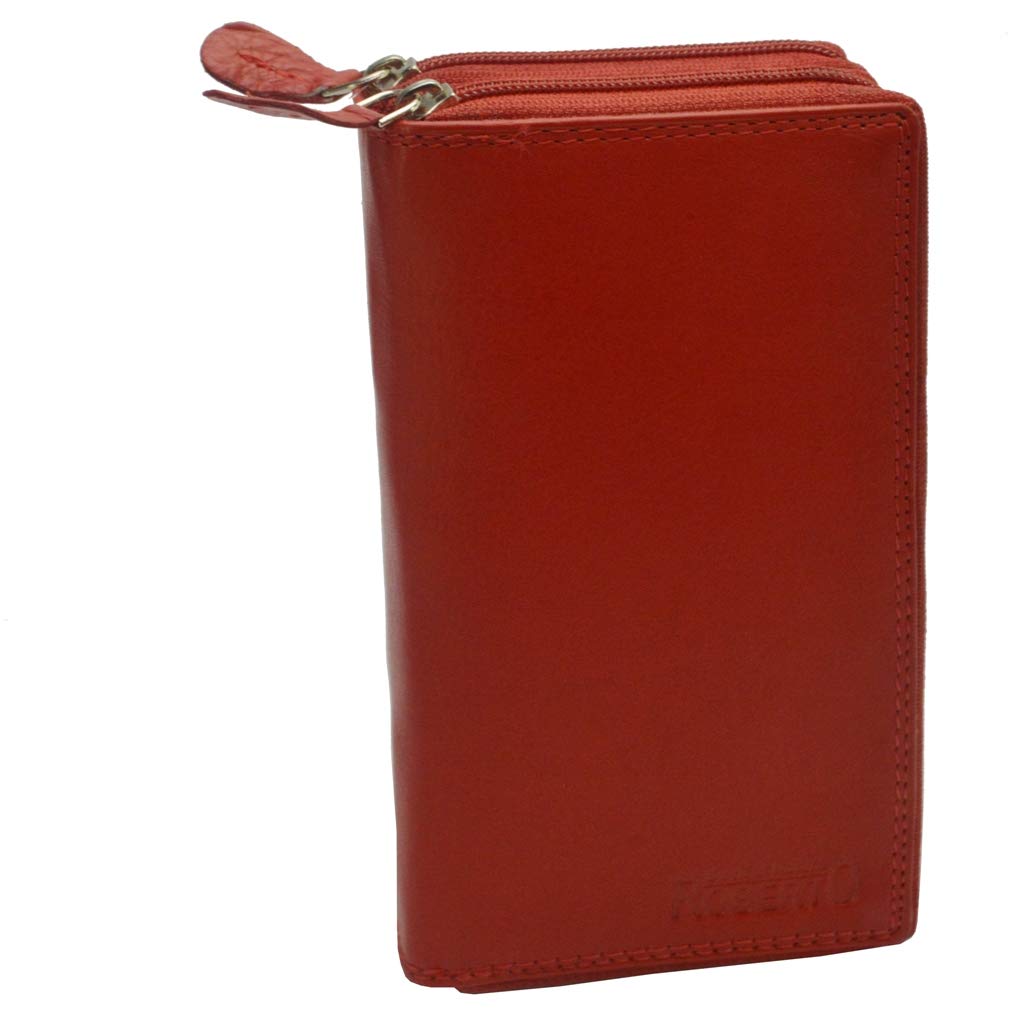 flevado XL Portemonnaie Grosse Damen Wild Leder Geldbörse mit viel Stauraum und Platz für 29 Karten