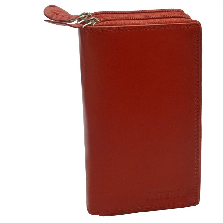 flevado XL Portemonnaie Grosse Damen Wild Leder Geldbörse mit viel Stauraum und Platz für 29 Karten