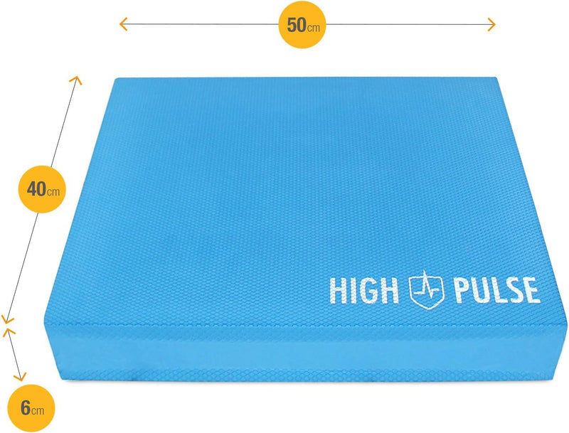 High Pulse® XXL Balance Pad inkl. 3X Fitnessbänder + Poster – Balancekissen für EIN verbessertes Gle