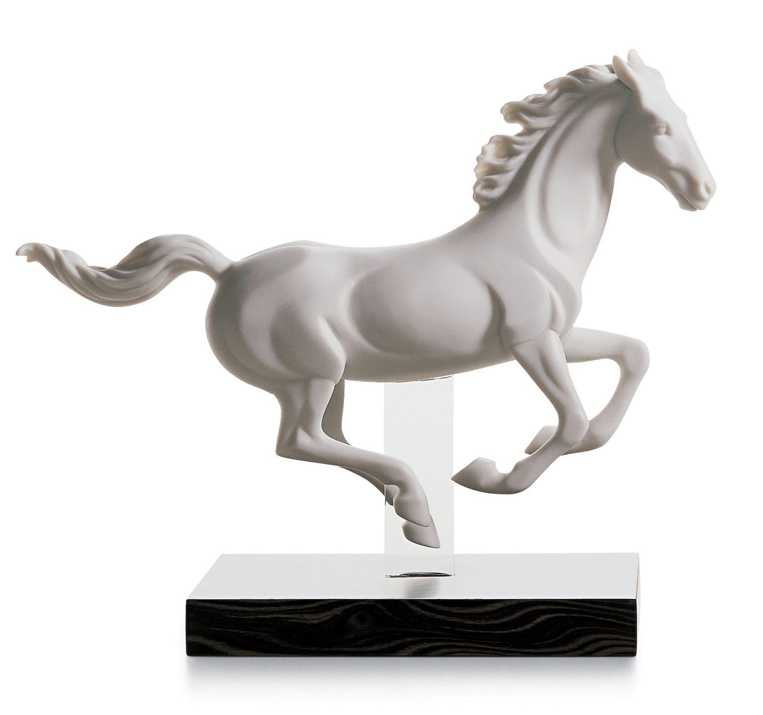 LLADRÓ Pferde-Figur Galopp I. Pferd. Porzellan.