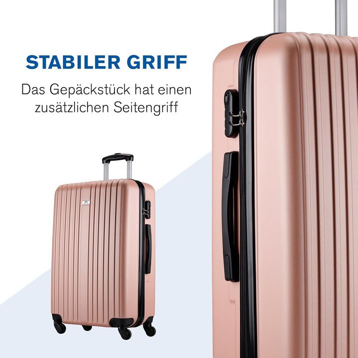 Slazenger Kofferset 2 Teilig/ 3 Teilig - Trolley Handgepack und Reisekoffer Gross - ABS Hartschalenk