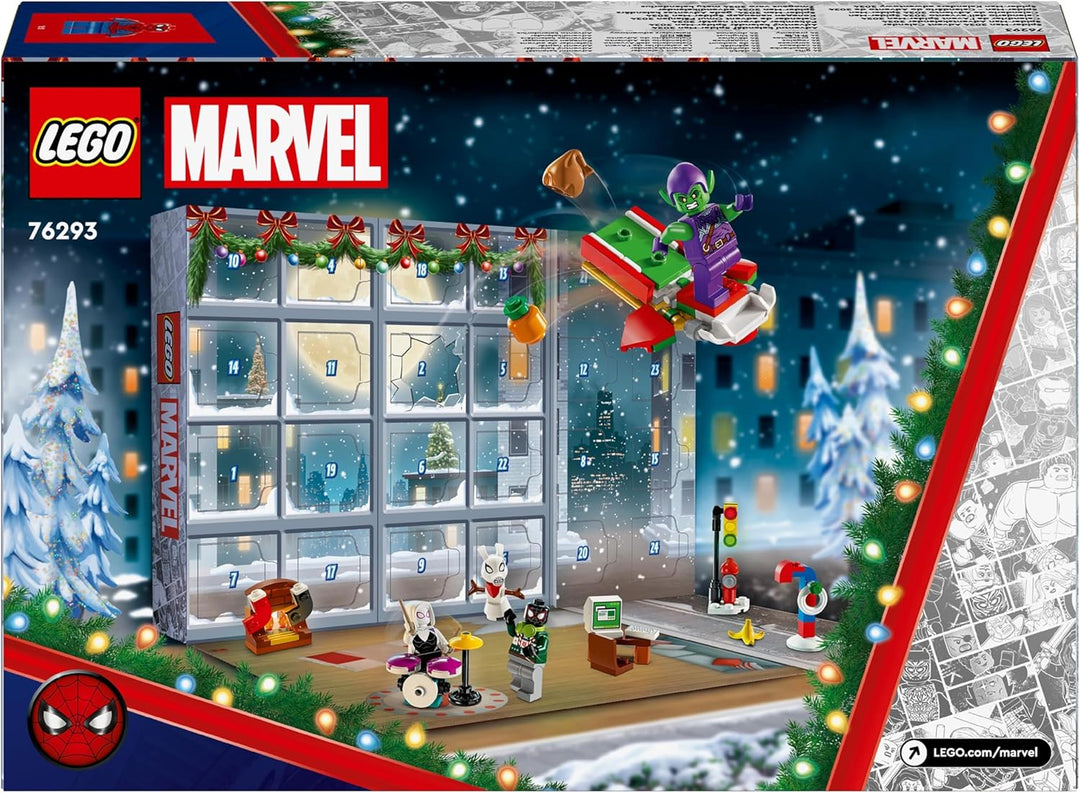 LEGO Spider-Man Adventskalender 2024, Superhelden-Spielzeug, vorweihnachtliches Geschenk für Jungen