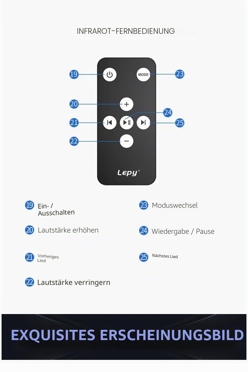 LP-838USB Bluetooth 5.0 Verstärker 2.1 3-Kanal-Support Super Bass Musikwiedergabe USB-Fernbedienung