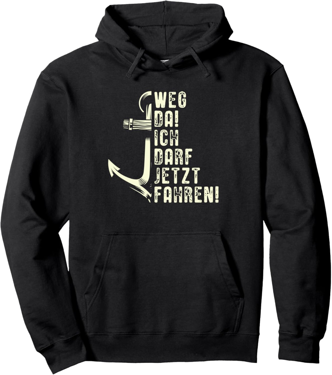 Kapitän Shirt Herren Boot Geschenk Nautik Motorboot Pullover Hoodie