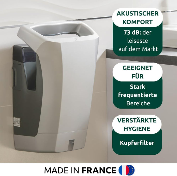 JVD - Sèche-Mains - Sèche-Mains automatique JVD Collection STELL'AIR air pulsé Blanc