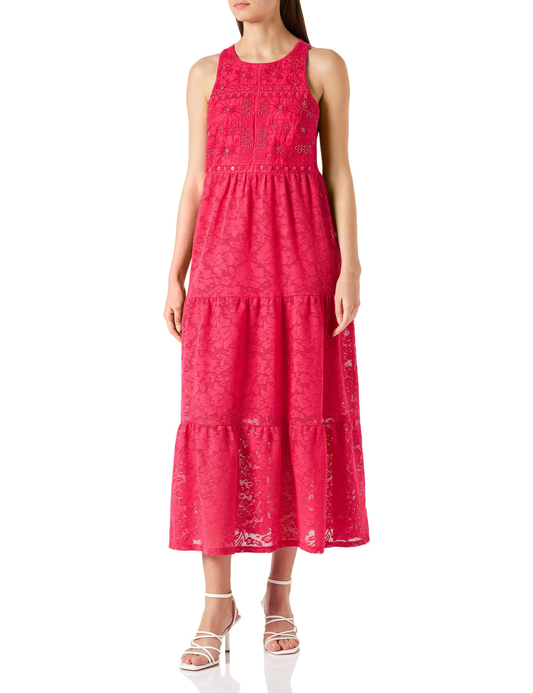 Desigual Damen Vest_mina Lässiges Kleid S Rot, S Rot