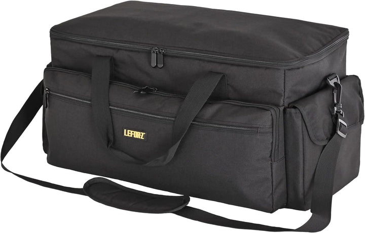 LEFOR·Z DJ Tasche,Grosse Kabel Organizer Tasche mit Abnehmbarem Gepolstertem Boden und Trennwänden,D