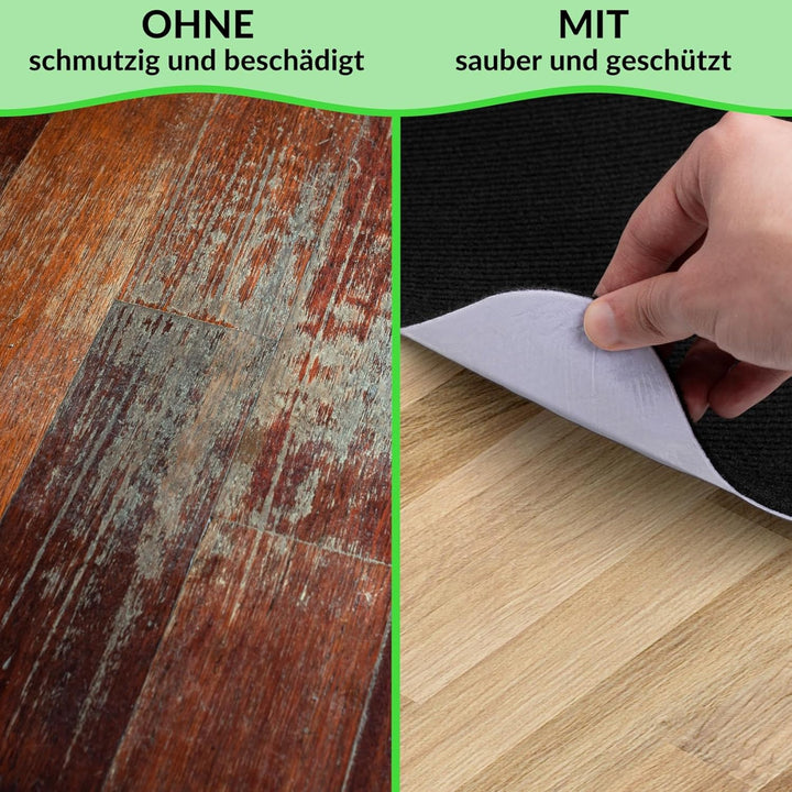 ANRO Bodenschutzmatte Bürostuhl Unterlage Schreibtischstuhl Unterlage Bürostuhl Teppich rutschfeste