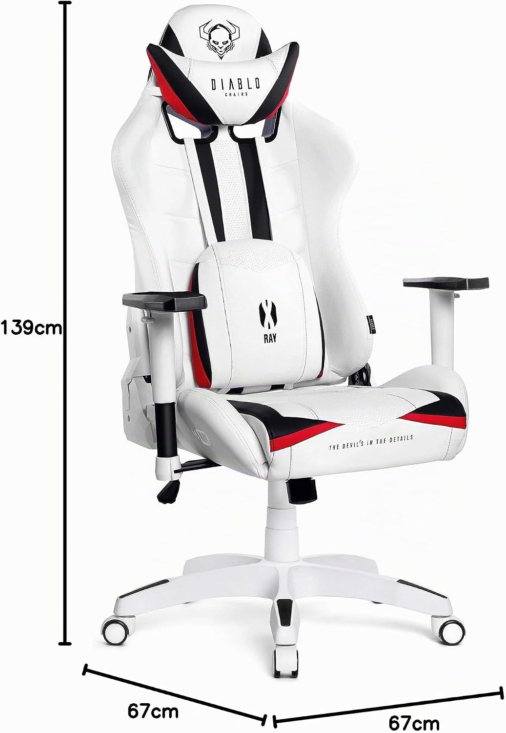 Diablo X-Ray Gaming Stuhl Bürostuhl Gamer Chair Schreibtischstuhl 4D Armlehnen Ergonomisches Design