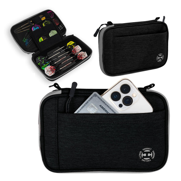 Harrows Smart Case Darttasche & Dart-Etui für 3 oder 6 Darts | Robustes Eva-Case mit Stoff-Finish |