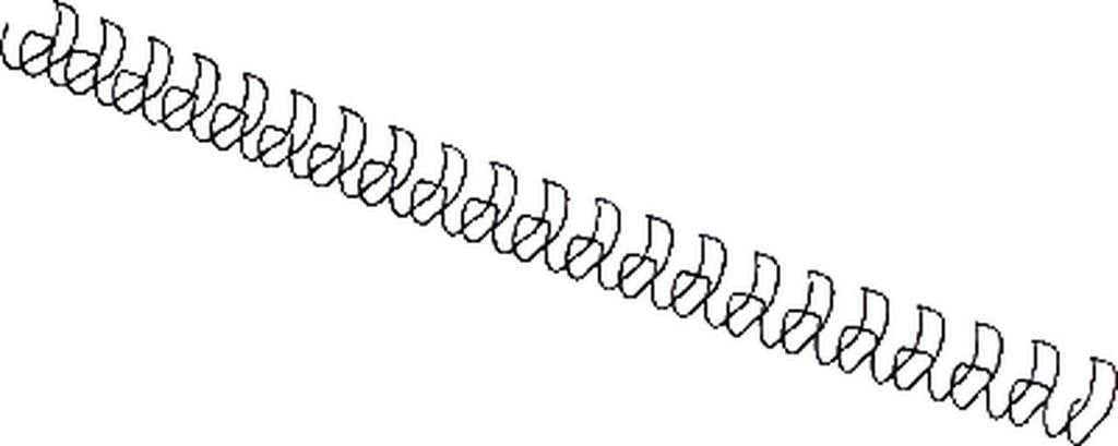 GBC MultiBind Drahtbinderücken, 14mm, schwarz, 100 Stück schwarz 14mm, schwarz 14mm